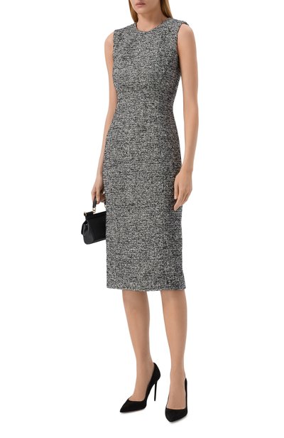 Платье из шерсти и шелка DOLCE & GABBANA, арт. F622ST/FMZAK, фото 2