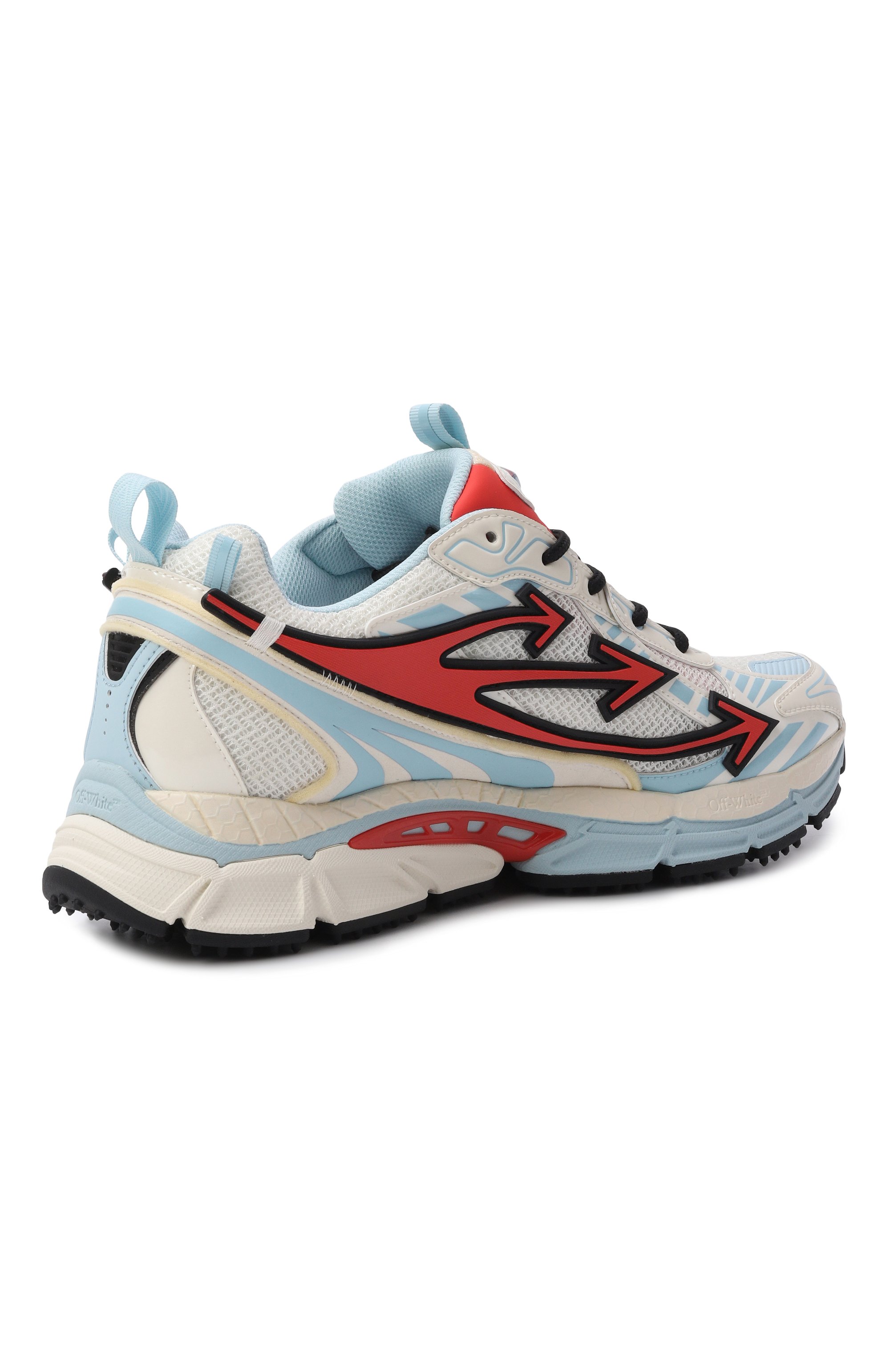 Комбинированные кроссовки be right back OFF-WHITE, арт. 0MIA295S26FAB005, фото 4