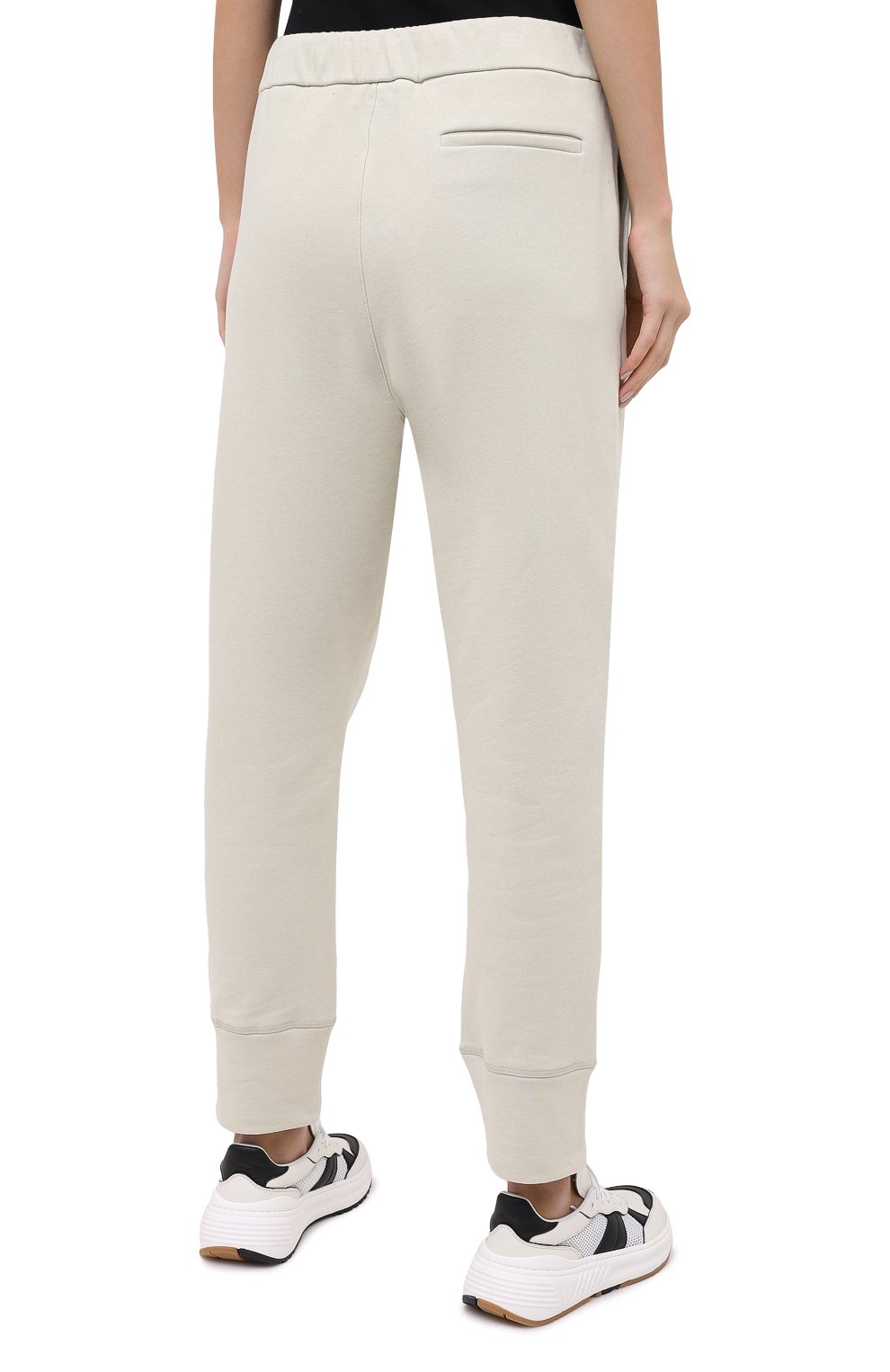 Хлопковое брюки JIL SANDER зеленого цвета по цене 52750 руб., арт. JPPR727517-WR248608, фото 4 Хлопковое брюки JIL SANDER, арт. JPPR727517-WR248608, фото 4