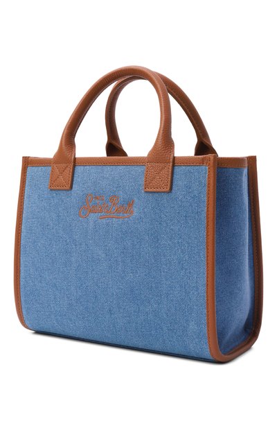 Сумка vanity medium MC2 SAINT BARTH синего цвета по цене 37450 руб., арт. VANMD001-01515L/VANITY BAG MIDI, фото 4 Сумка vanity medium MC2 SAINT BARTH, арт. VANMD001-01515L/VANITY BAG MIDI, фото 4