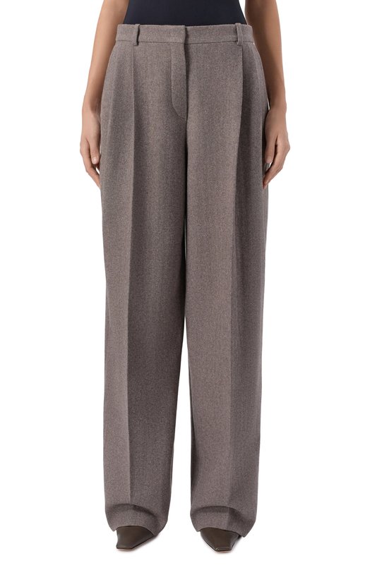 Брюки из шерсти и кашемира 12 STOREEZ 134331 Бежевый  134331 Фото 3