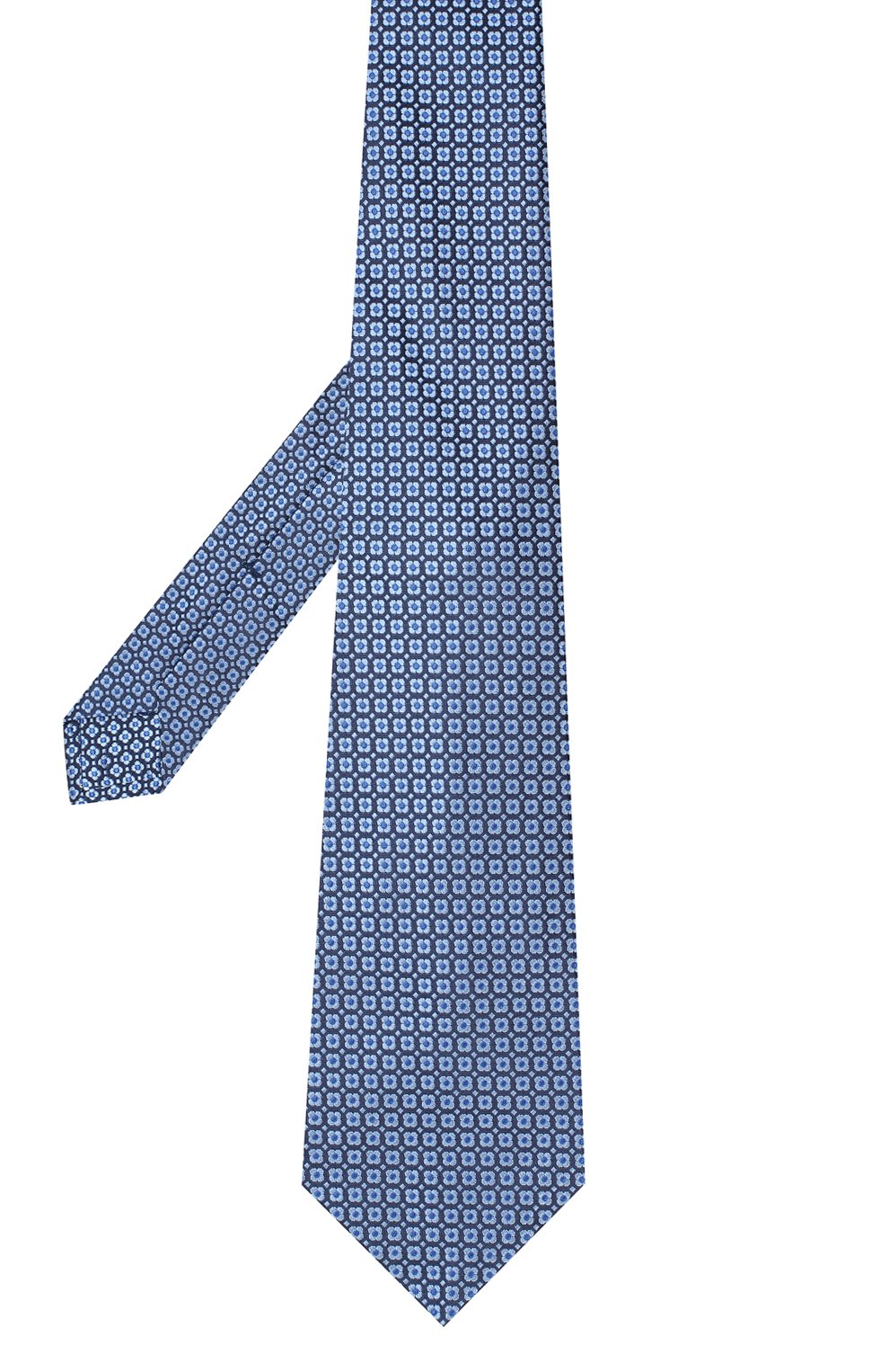 Шелковый галстук KITON голубого цвета по цене 26150 руб., арт. UCRVKLC05G30, фото 2 Шелковый галстук KITON, арт. UCRVKLC05G30, фото 2