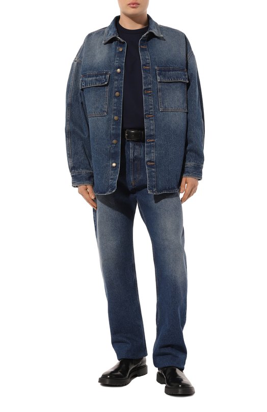 Хлопковая футболка Dolce & Gabbana G8PV1Z/G7WUQ Синий  G8PV1Z/G7WUQ Фото 2