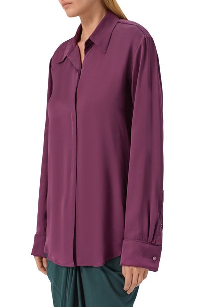 Атласная рубашка DRIES VAN NOTEN, арт. 010783/3177, фото 3