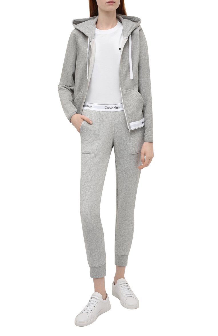 Хлопковые джоггеры CALVIN KLEIN, арт. QS5716E, фото 2