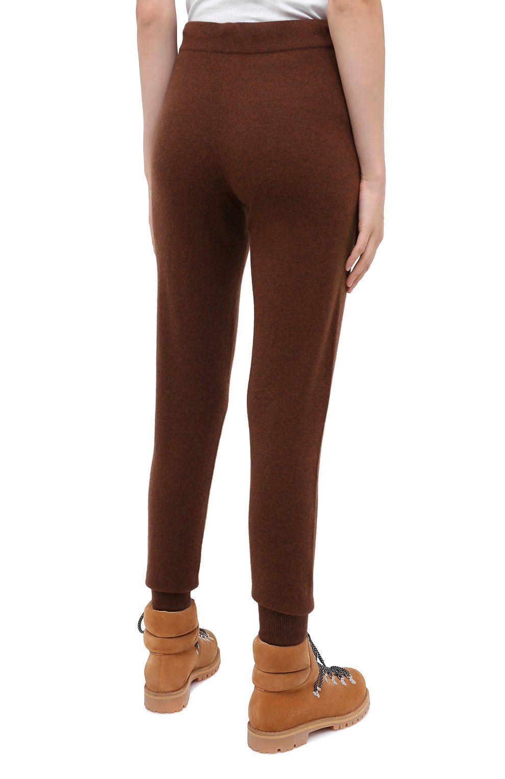 Кашемировые джоггеры NOT SHY коричневого цвета по цене 23350 руб., арт. 3701008C, фото 4 Кашемировые джоггеры NOT SHY, арт. 3701008C, фото 4