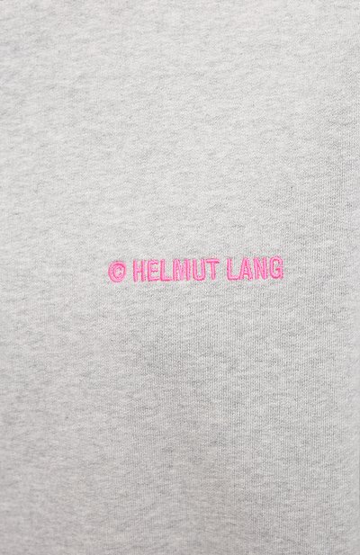 Хлопковый свитшот HELMUT LANG серого цвета по цене 22050 руб., арт. K10DW507, фото 5 Хлопковый свитшот HELMUT LANG, арт. K10DW507, фото 5