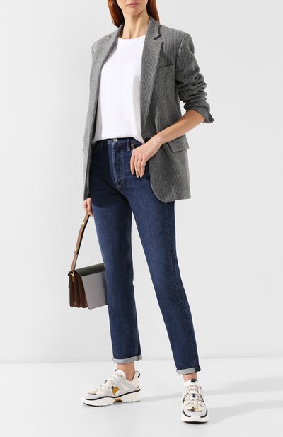 Хлопковая футболка ACNE STUDIOS белого цвета по цене 17100 руб., арт. AL0038, фото 2 Хлопковая футболка ACNE STUDIOS, арт. AL0038, фото 2