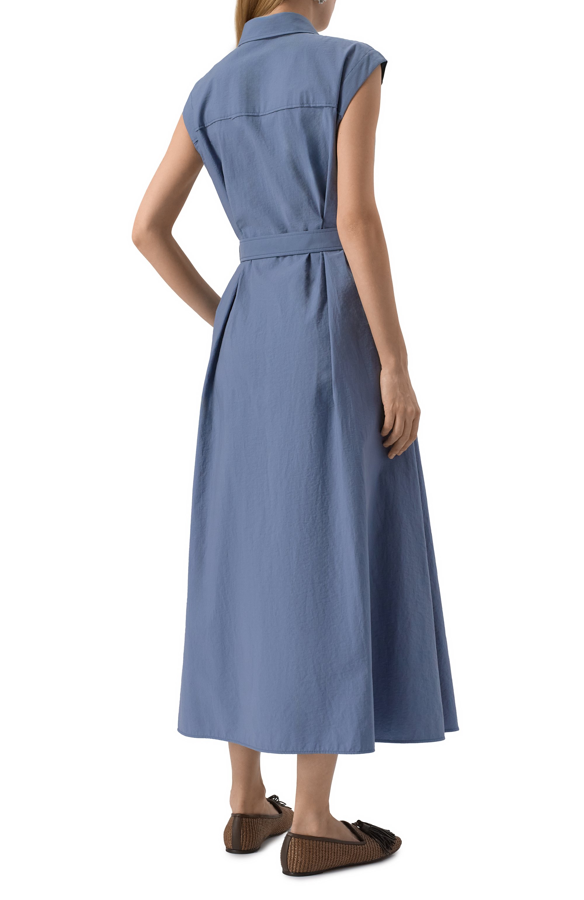 Хлопковое платье BRUNELLO CUCINELLI, арт. ML140A5286, фото 4