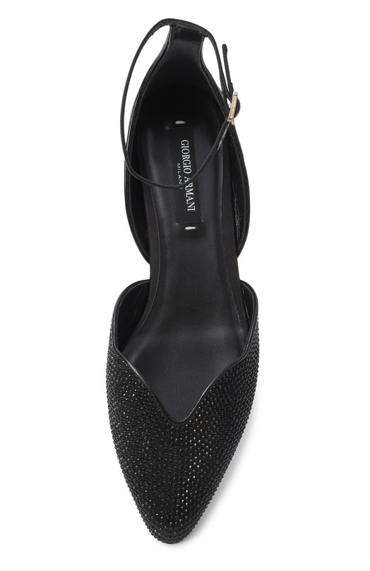 Текстильные балетки Giorgio Armani GW001821/AF18807 Чёрный  GW001821/AF18807 Фото 6