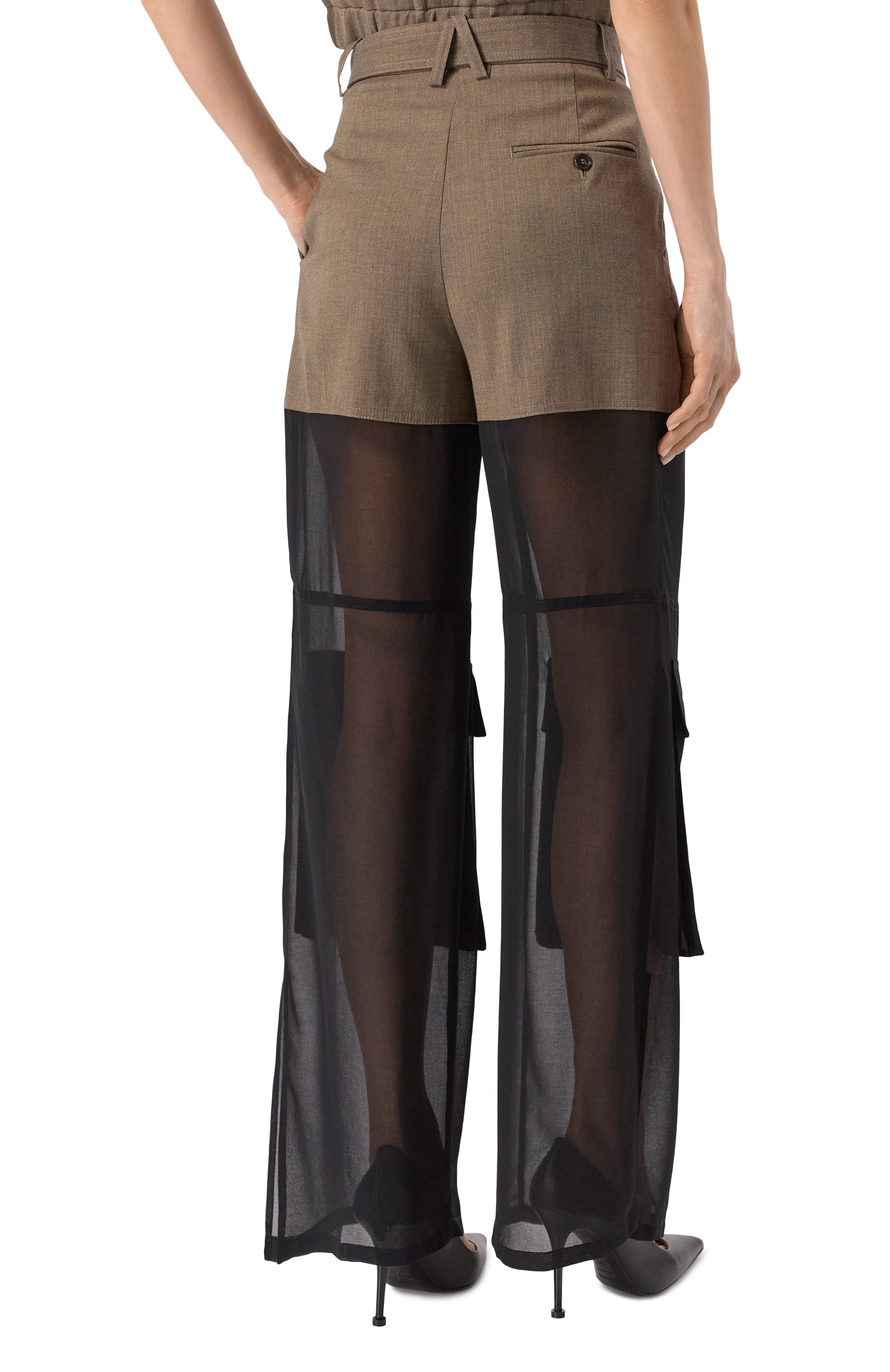 Брюки из шерсти и хлопка PINKO, арт. 104908/A2HC, фото 4