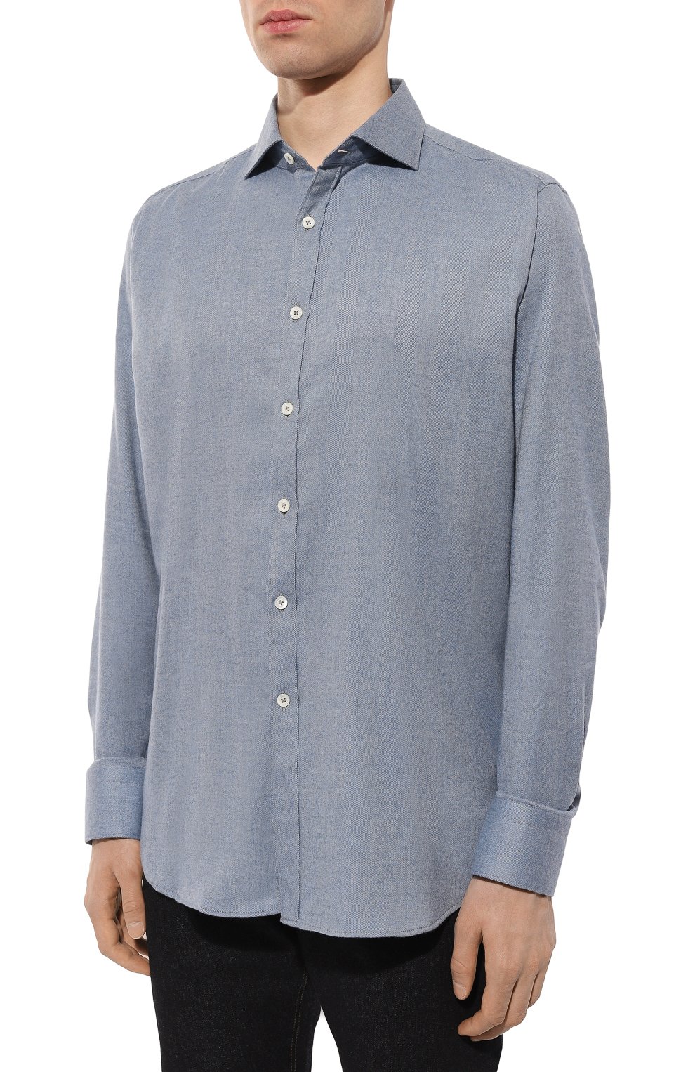 Рубашка из хлопка и лиоцелла CANALI, арт. CSL70B1/GL03355, фото 3