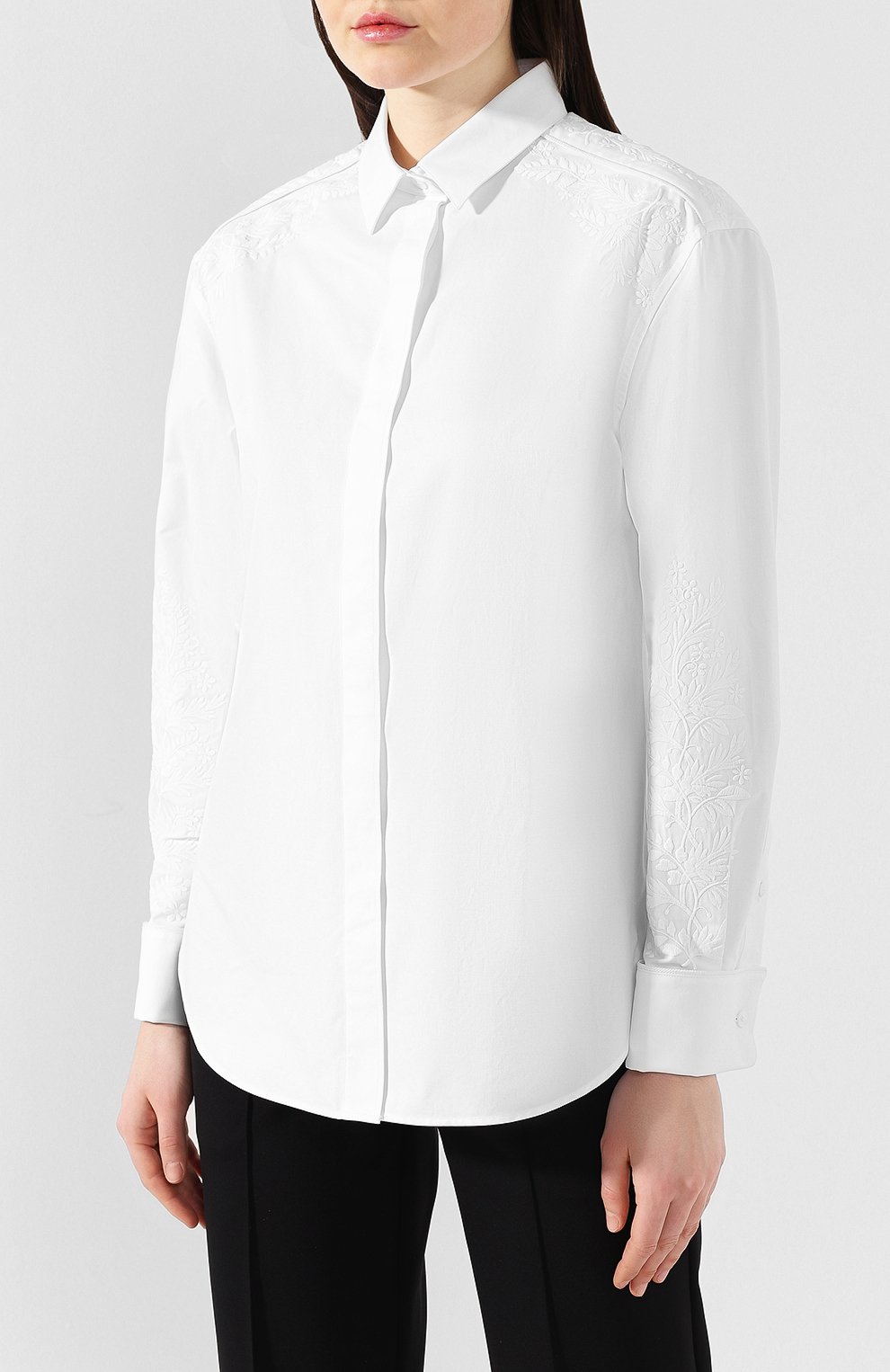 Хлопковая рубашка BURBERRY, арт. 8008500, фото 3