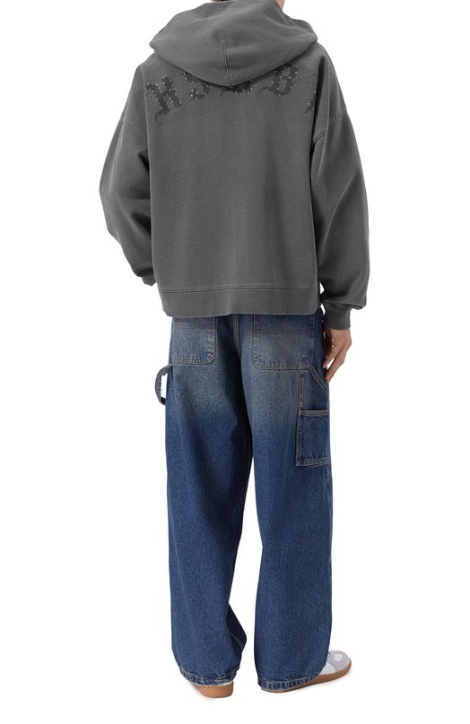 Хлопковая толстовка Ksubi MFA25FL006 Серый  MFA25FL006 Фото 2