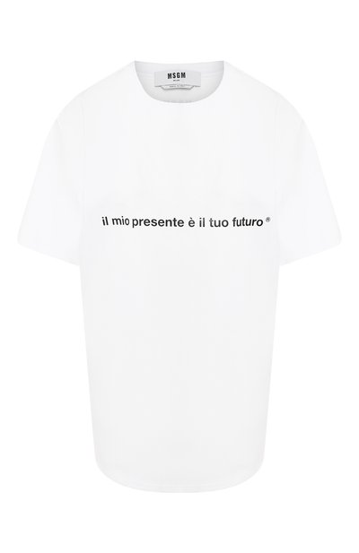 Женская хлопковая футболка MSGM, арт. 2841MDM247 207298