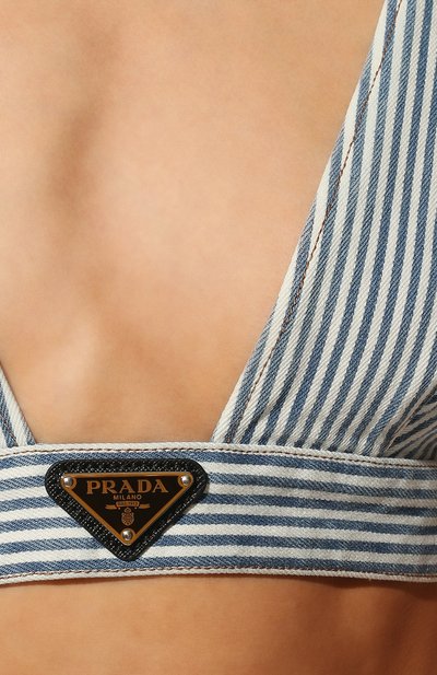 Джинсовый бра-топ PRADA, арт. GFT011-10G3-F0E93-212, фото 5