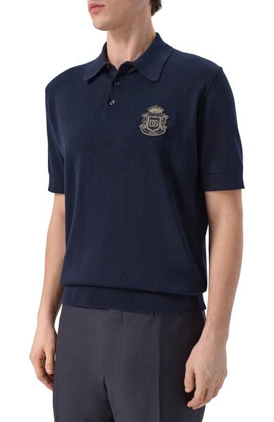 Хлопковое поло DOLCE & GABBANA, арт. GXZ02Z/JBCIU, фото 3