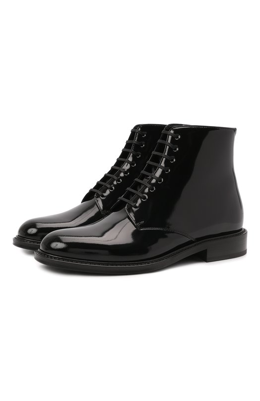 фото Кожаные ботинки army saint laurent