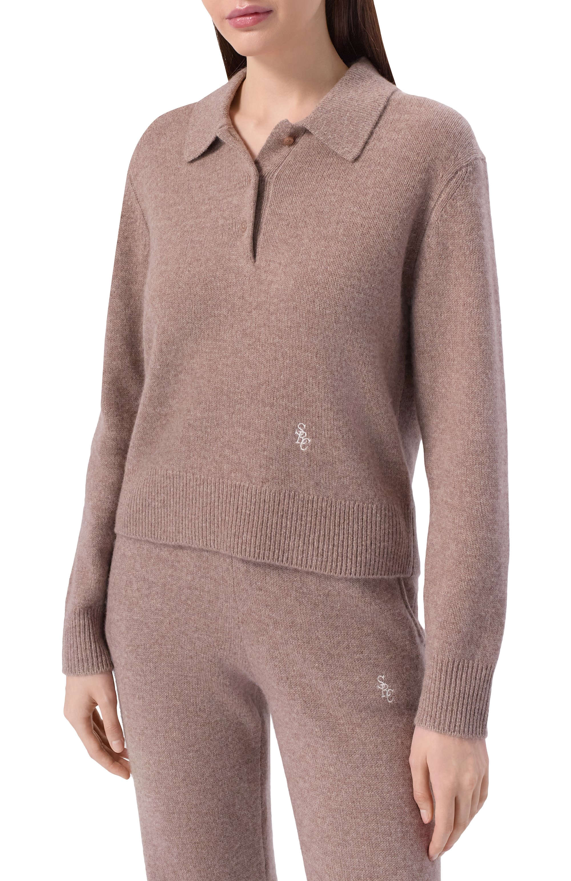 Поло из ка шемира и шерсти SPORTY AND RICH, арт. WS07466302BE24, фото 3