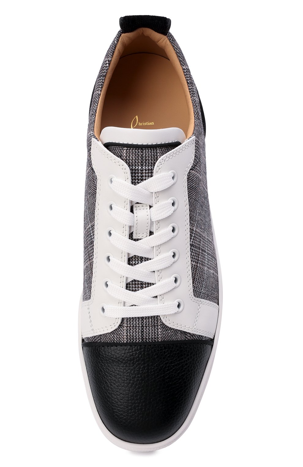 Комбинированные кеды louis junior orlato CHRISTIAN LOUBOUTIN, арт. 1220382/L0UIS JUNI0R 0RLAT0 FLAT, фото 6