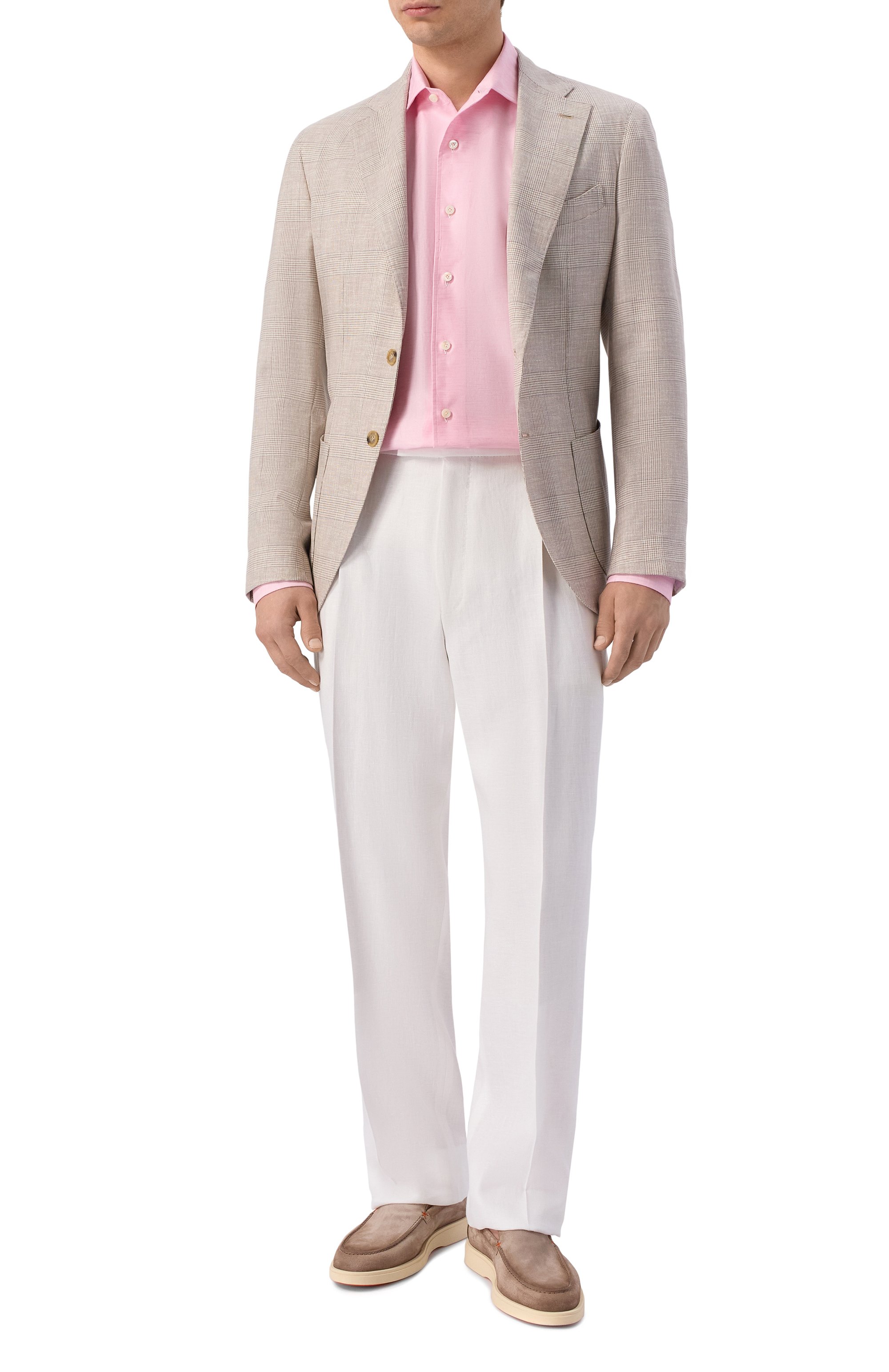 Рубашка из хлопка и льна ALESSANDRO GHERARDI, арт. D0UBLE/7670, фото 2