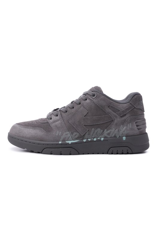 Замшевые кеды Out Of Office Off-White 0MIA189S26LEA006 Серый  0MIA189S26LEA006 Фото 3