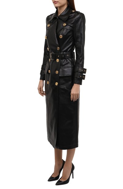 Кожаный плащ BALMAIN, арт. WF1TL010/L158, фото 3