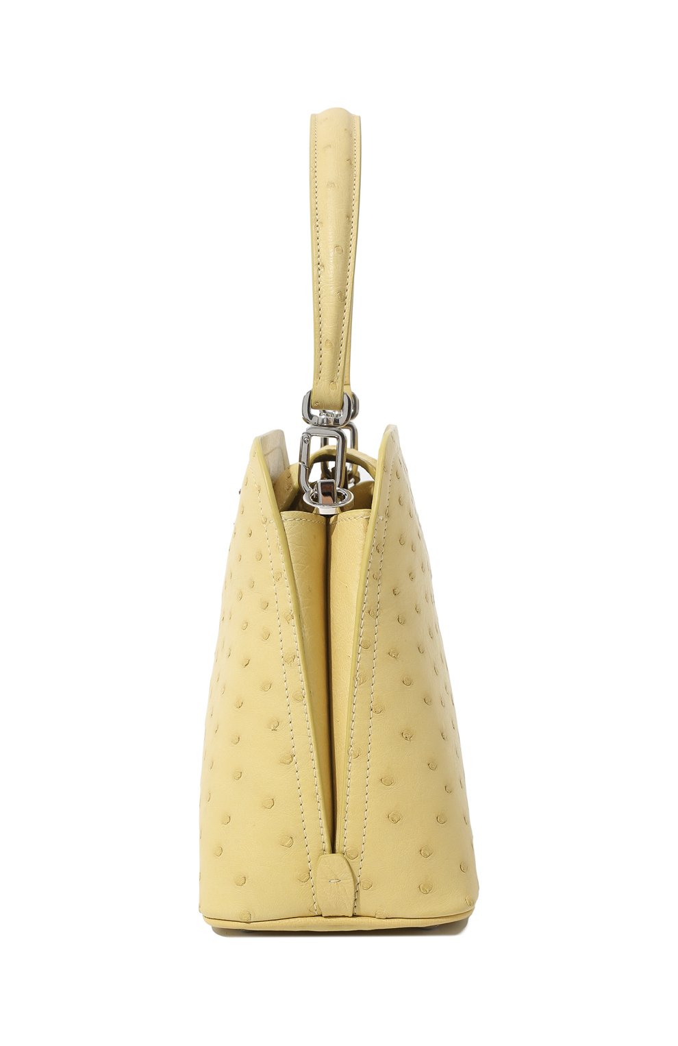 Сумка из кожи страуса PRADA желтого цвета по цене 850000 руб., арт. 1BA311-130-F068X-OOY, фото 4 Сумка из кожи страуса PRADA, арт. 1BA311-130-F068X-OOY, фото 4