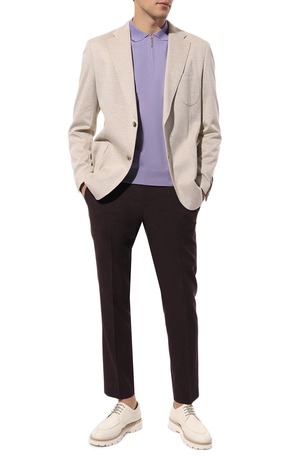 Брюки из шерсти и вискозы BOSS, арт. 50521041, фото 2