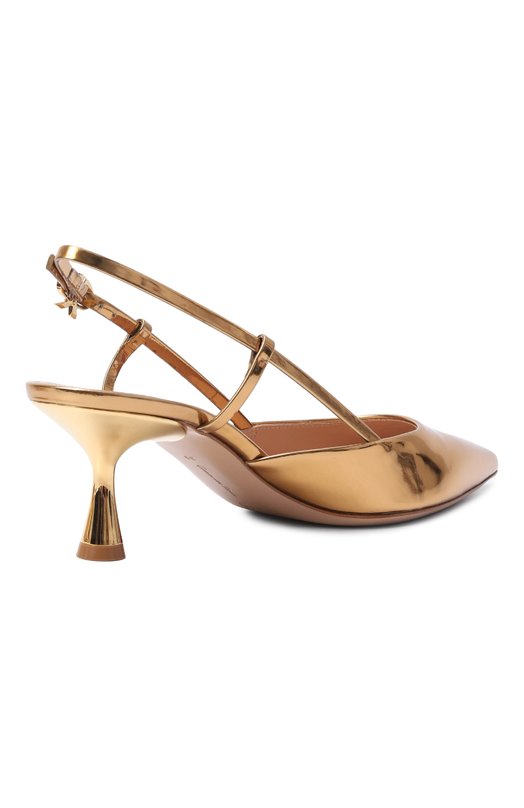 Кожаные туфли Ascent 55 Gianvito Rossi G95332.55LAC.METMEK0 Золотой  G95332.55LAC.METMEK0 Фото 5