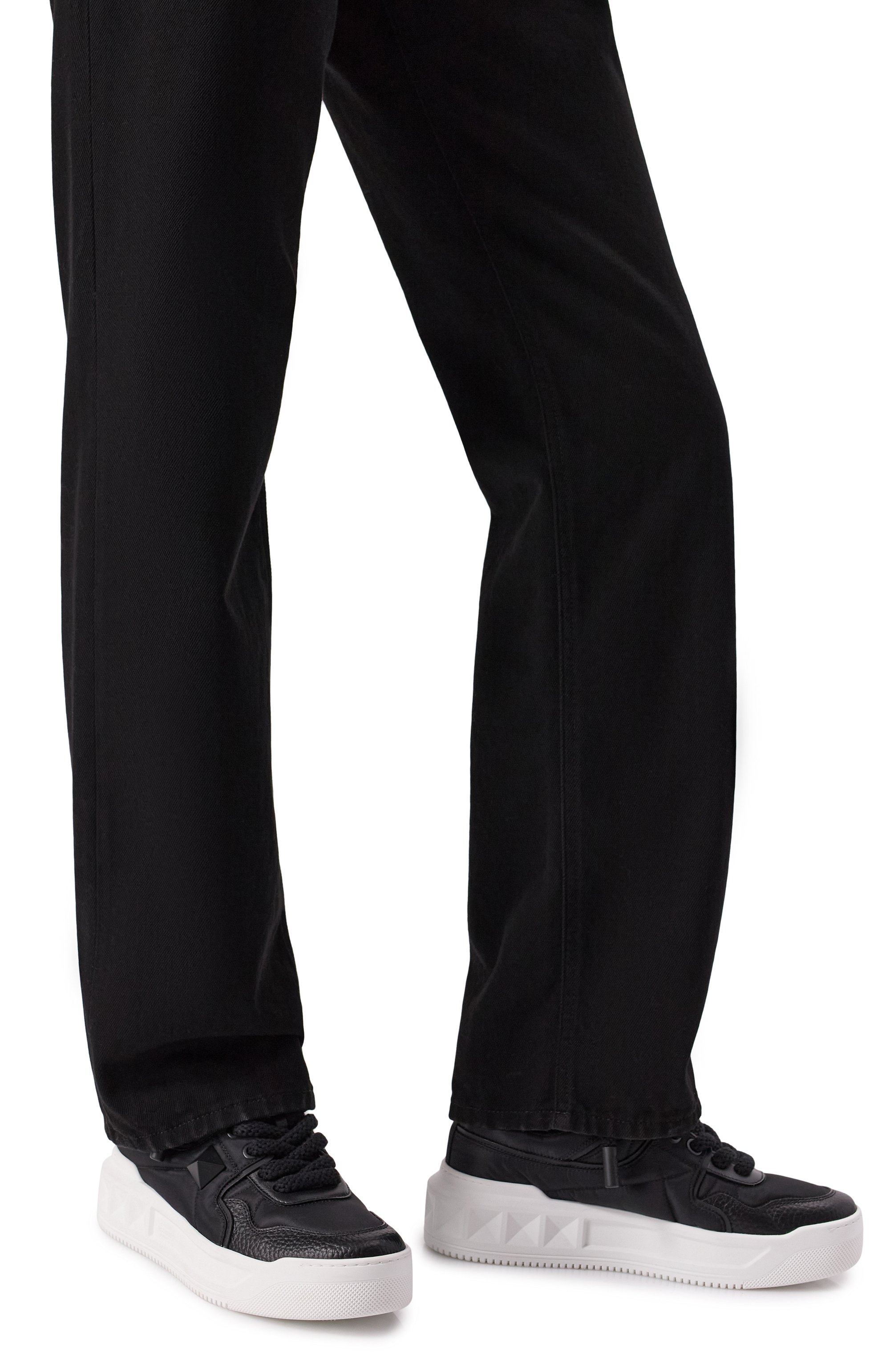 Текстильные кеды one stud xl VALENTINO, арт. 5W0S0FQ4/CPB, фото 3