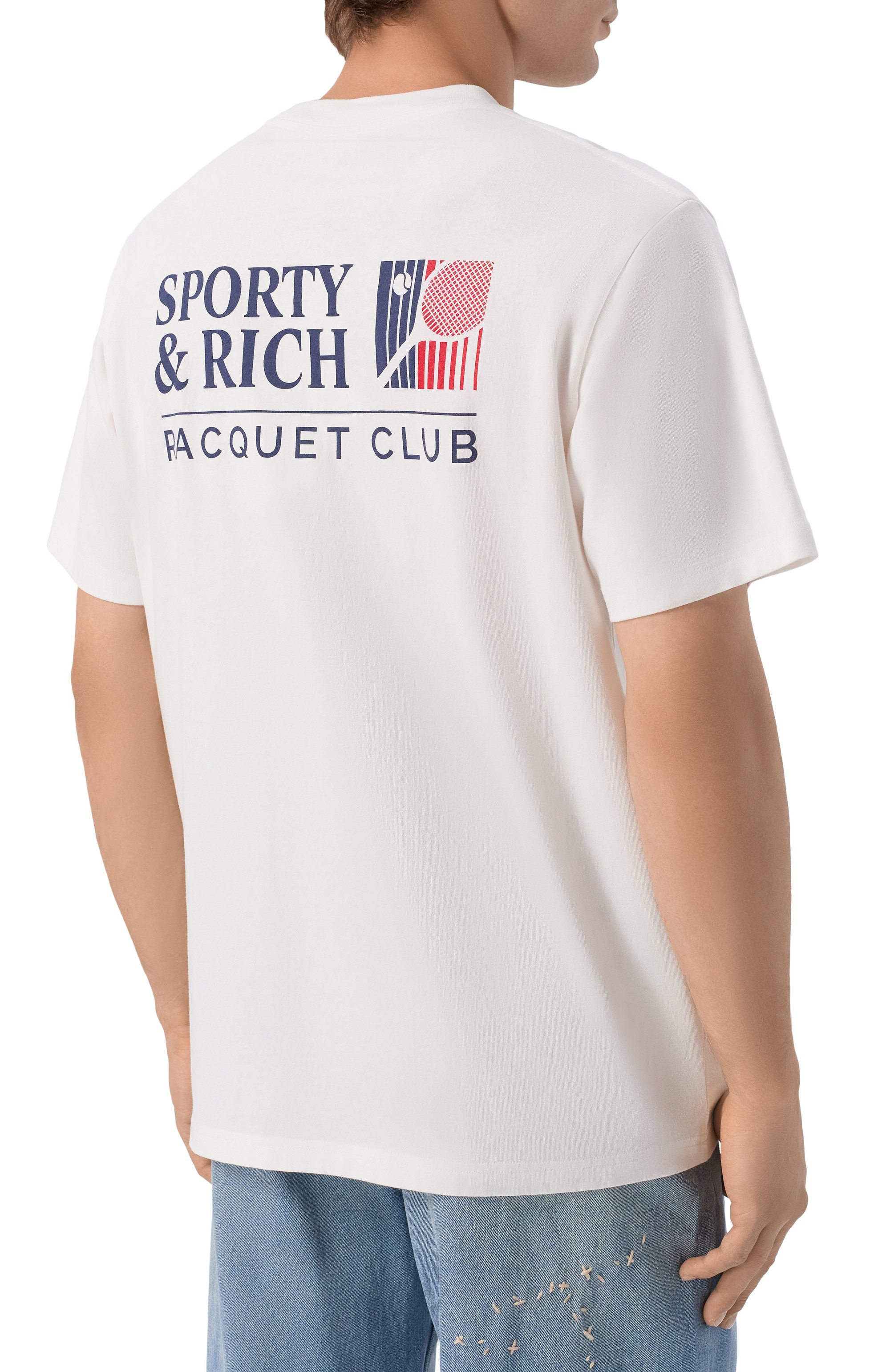 Хлопковая футболка SPORTY AND RICH, арт. T0119710431WH01, фото 4