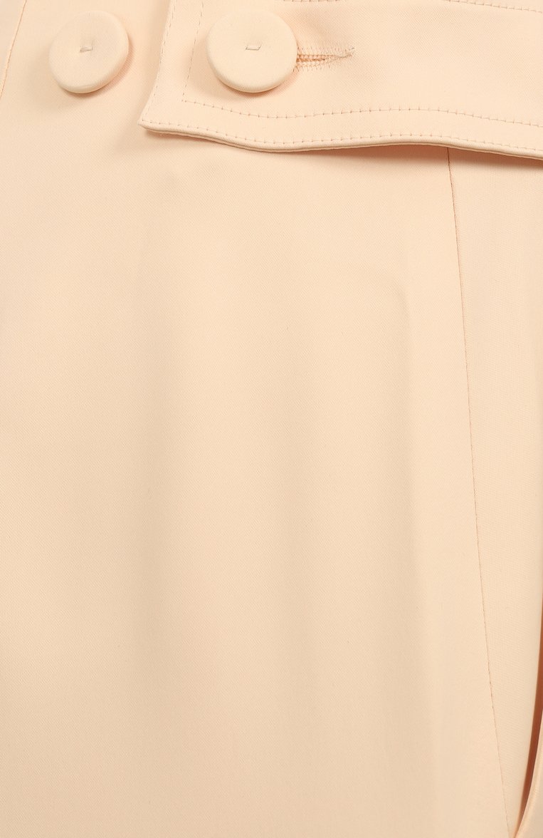 Женская юбка JIL SANDER бежевого цвета, арт. J02MA0254-J65285 | Фото 6 (Длина Ж (юбки, платья, шорты): Миди; Материал внешний: Вискоза, Синтетический материал; Кросс-КТ: костюм; Стили: Кэжуэл)