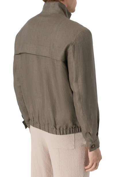 Льняной бомбер 12 STOREEZ, арт. 132379, фото 4