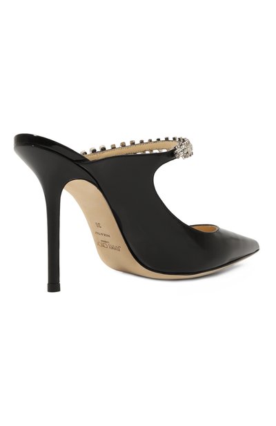 Кожаные мюли bing 100 JIMMY CHOO черного цвета по цене 137000 руб., арт. BING100/PAT, фото 3 Кожаные мюли bing 100 JIMMY CHOO, арт. BING100/PAT, фото 3