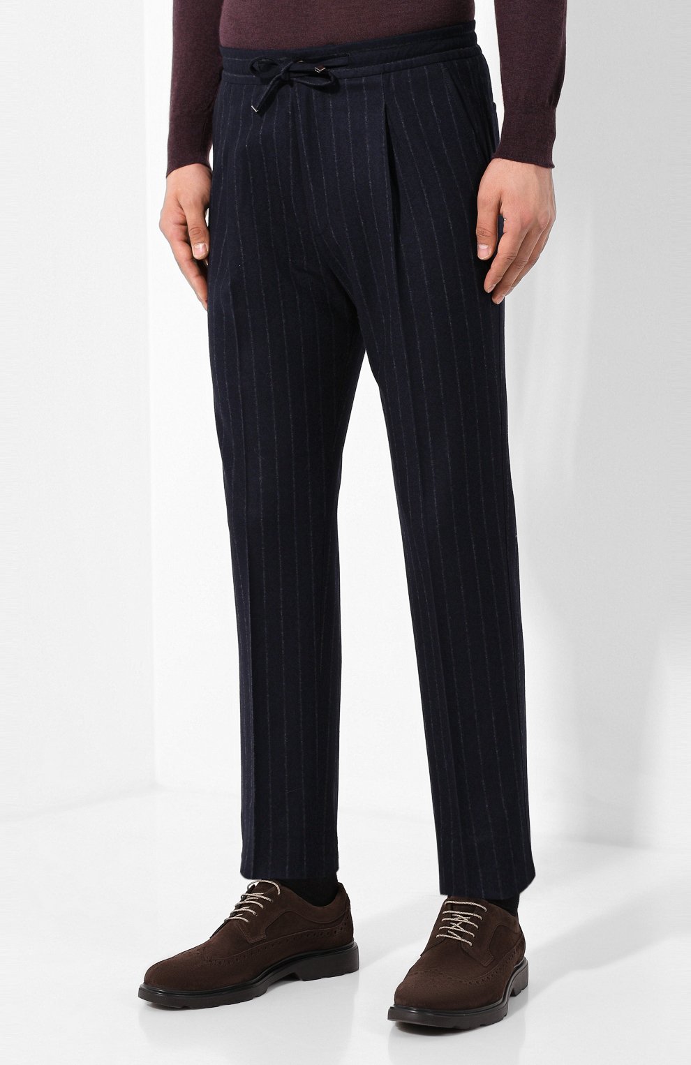 Шерстяные брюки CORNELIANI, арт. 844L03-9817296/00, фото 3