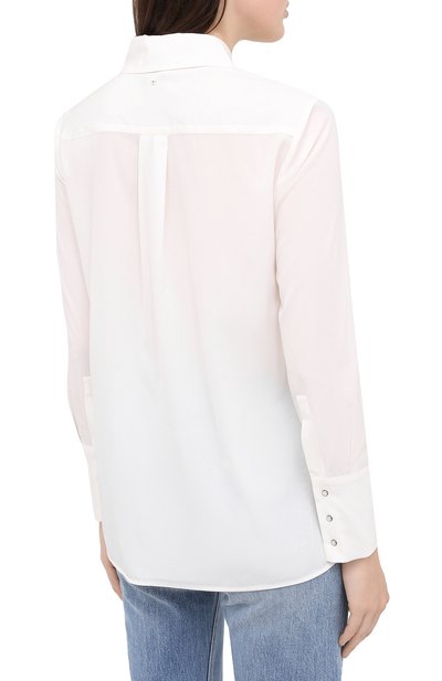 Шелковая рубашка LORENA ANTONIAZZI белого цвета по цене 72350 руб., арт. A2054CA020/3186, фото 4 Шелковая рубашка LORENA ANTONIAZZI, арт. A2054CA020/3186, фото 4