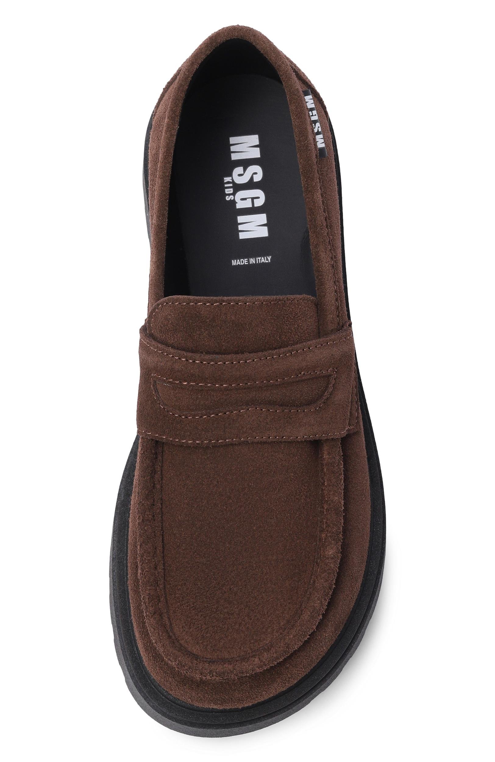Замшевые лоферы MSGM KIDS, арт. 84013/VAR1, фото 4