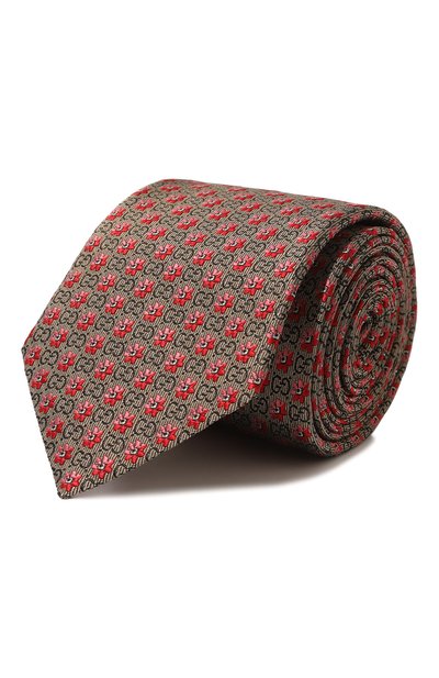 Мужской шелковый галстук GUCCI, арт. 672565 4E002
