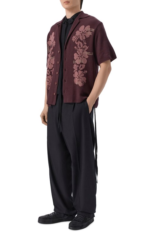 Хлопковый кардиган Magliano MGSS26SR02012 Бордовый  MGSS26SR02012 Фото 2