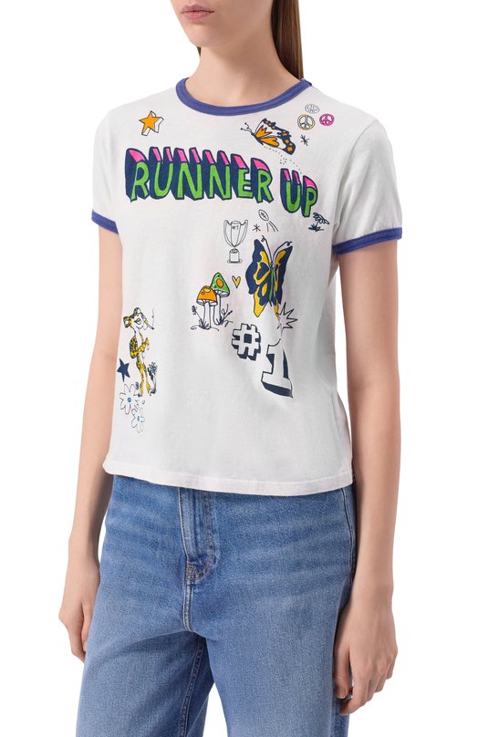 Хлопковая футболка Mother 8881-1079 Белый  8881-1079 Фото 3