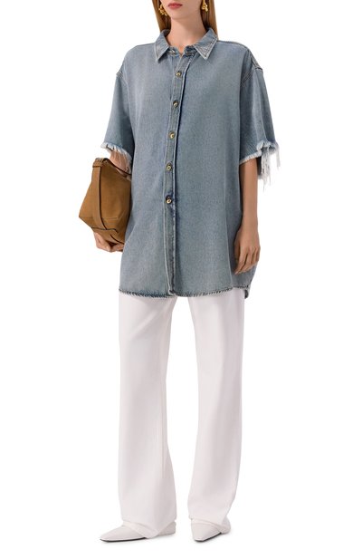 Джинсовая рубашка tina DARKPARK синего цвета по цене 73800 руб., арт. WSH03/TBL01, фото 2 Джинсовая рубашка tina DARKPARK, арт. WSH03/TBL01, фото 2