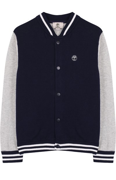 Хлопковый бомбер с контрастной отделкой TIMBERLAND, арт. T25M86/6A-12A, фото 1