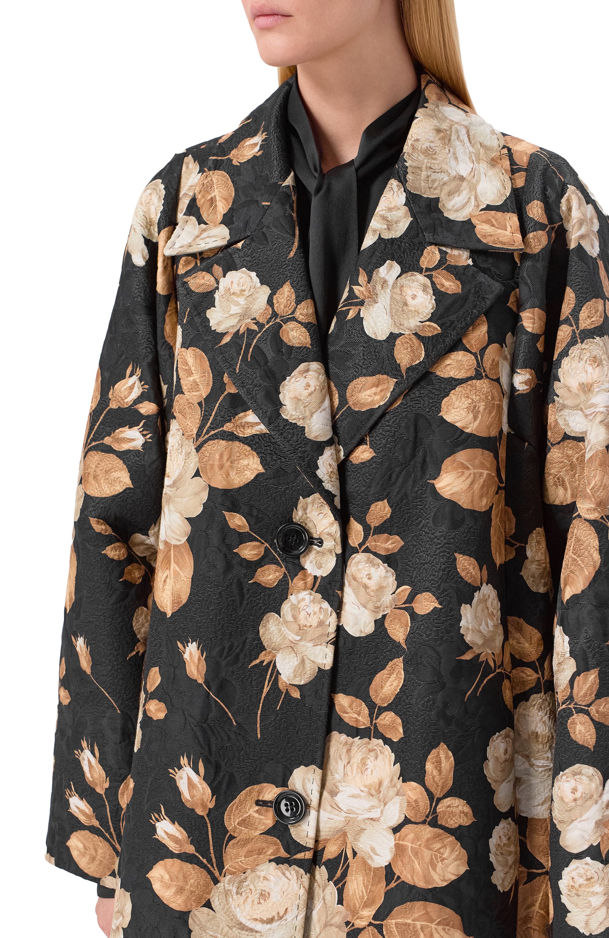 Пальто из хлопка и шелка DOLCE & GABBANA, арт. F0W3RT/FSTBR, фото 5