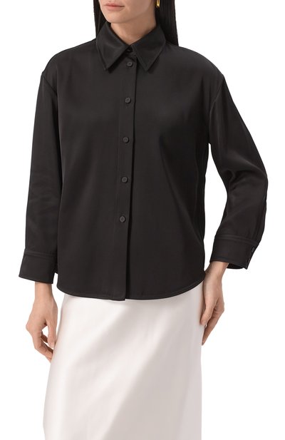 Рубашка из вискозы и шелка JIL SANDER, арт. J01DL0156/J65112, фото 3