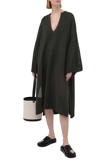 Кожаные шлепанцы cache ELLEME, арт. CACHECACHE PLATF0RM SANDALS/LEATHER, фото 2