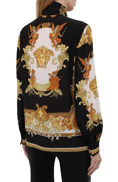 Шелковая блузка VERSACE, арт. 1001357/1A01171, фото 4