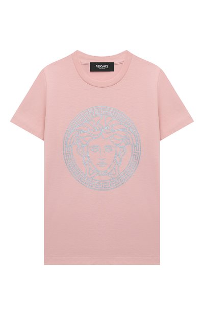 Хлопковая футболка VERSACE, арт. 1000239/1A11718/4-6