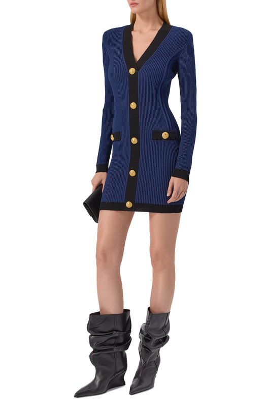 Кожаные полусапоги Balmain FN0TA181/LVIT Чёрный  FN0TA181/LVIT Фото 3