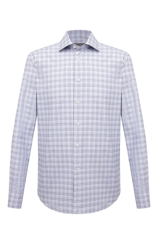 Хлопковая рубашка Corneliani 94P100-9411320 Синий 94P100-9411320